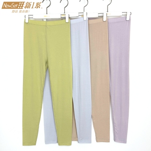 新1系新一系女士薄款秋裤莫代尔飘飞绒衬裤修身打底保暖裤YI67822
