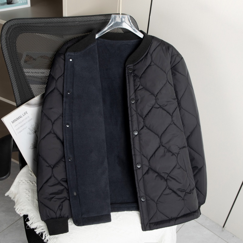 秋冬季加绒加厚中老年羽绒棉服