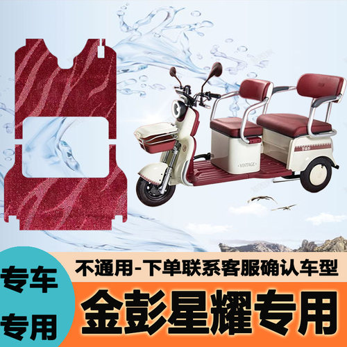适用金彭星耀电动三轮车脚垫专用防滑防水耐磨脚踏JP1500DZK-18A