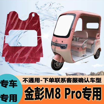 适用金彭M8 Pro电动三轮车脚垫专用防滑防水耐磨脚踏JP800DZK-18B