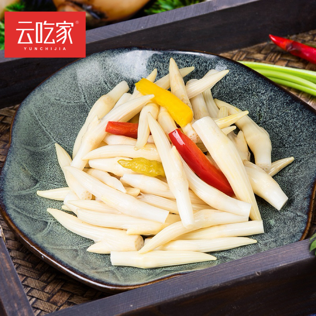 酸辣泡藕尖400g藕带即食下饭菜湖南开胃菜袋装凉拌泡椒泡菜佐餐
