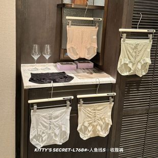 女士纯欲蕾丝透气包臀性感少女内裤 高腰三角裤 人鱼线S收腹裤 L768