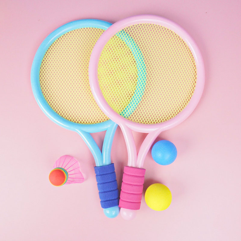 儿童羽毛球拍幼儿园3-6岁玩具男女小孩宝宝户外运动网球拍套装-封面