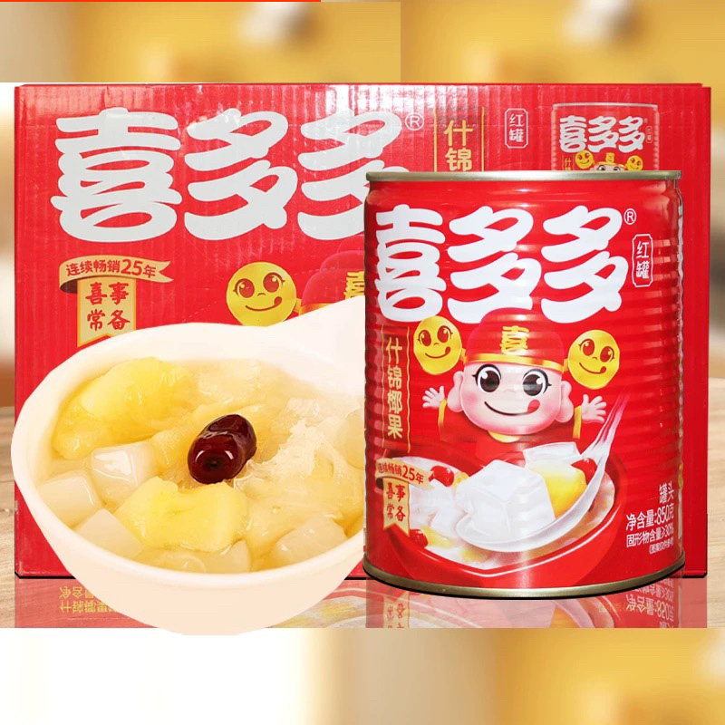喜多多什锦椰果大罐850g图片