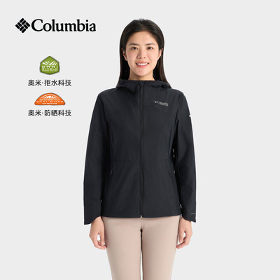 Columbia哥伦比亚春夏女钛金系列UPF50防晒皮肤衣拒水外套WR7311