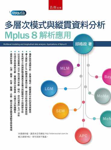 现货 邱皓政多层次模式与纵贯资料分析：Mplus 8 解析应用五南 原版进口书 商业理财