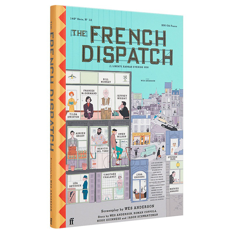 现货 英文原版 法兰西特派 剧本 The French Dispatch Wes Anderson 韦斯 安德森 对称狂魔 色彩鬼才