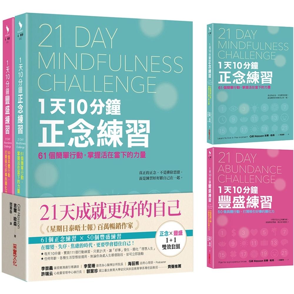 预售 21天成就更好的自己【×丰盛1+1双效套组】:每天10分钟,实践111个行动练习,打造处变不乱的理想人生! 采实文化 吉尔