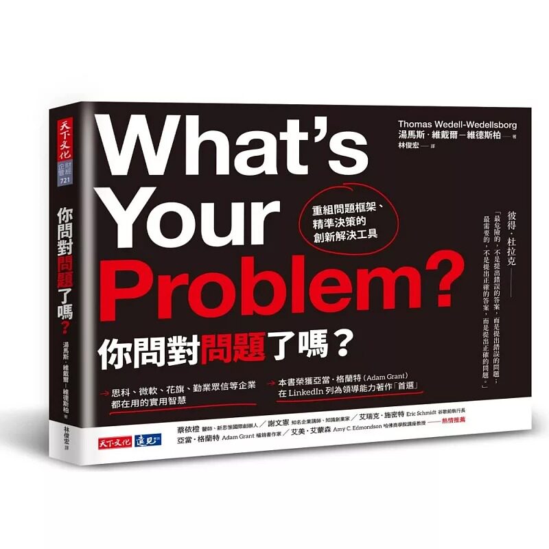 预售 汤马斯．维戴尔－维德斯柏你问对问题了吗？：重组问题框架、精准决策的创新解决工具天下文化 原版进口书 商业理财