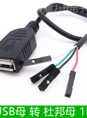 USB母转杜邦线2.54-1P4PTTL