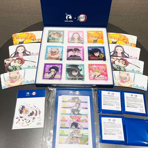 正品代购 瑞幸联名鬼灭之刃立牌周边冰箱贴盲袋主题杯高颜值收藏