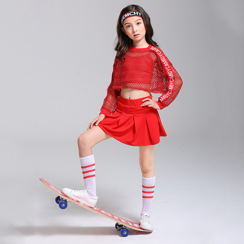 女童街舞少儿嘻哈风演出服