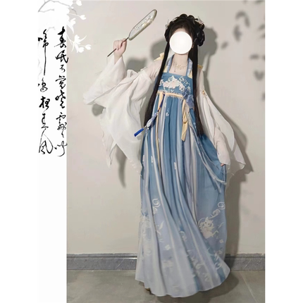 胭脂阁【南兮】原创汉服女唐制齐胸襦裙套装汉元素仙气古风春夏款