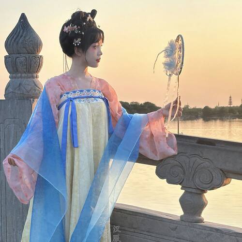 新款汉服女【笙歌令】国风唐制刺绣齐胸复原十六破裙春夏日常套装