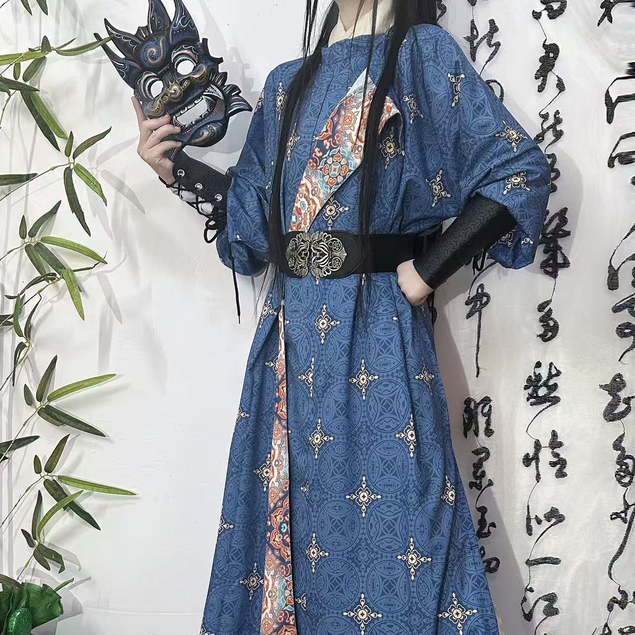 新款唐制汉服圆领袍男女同款缺胯袍侠客书生汉元素春秋cos全套