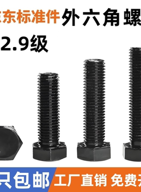 12.9级外六角螺丝栓DN933/931 M14M16M18M20M22M24
