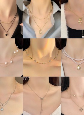小清新项链2023新款女锁骨链