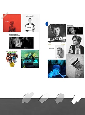 贾斯汀比伯专辑海报JustinBieber封面写真美式海报装饰背景墙贴纸