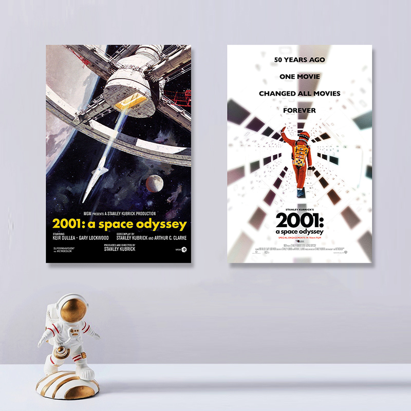 2001太空漫游海报 科幻电影卡片装饰 出租屋艺术墙贴卧室男生贴画