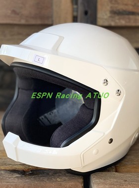 现货汽联FIA8859-8859认证头盔 汽车拉力赛hans汉斯赛车防火半盔