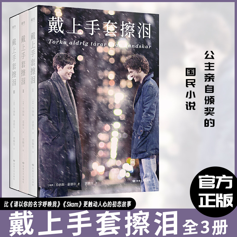 【正版包邮】戴上手套擦泪123套装相遇陪伴分离共3册 北欧版《霍乱时期的爱情》同名电影原著小说 青春文学都市爱情情感畅销书籍