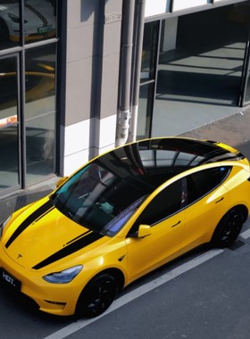 特斯拉贴纸拉花model3焕新版modely原创车身汽车个性运动装饰贴纸