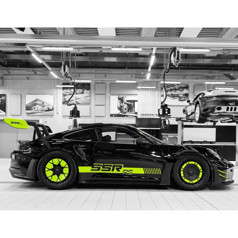 保时捷911 992GT3 RS SSR车贴拉花GT3侧裙赛车装饰718 GT4RS贴纸