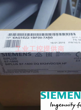 西门子原装模块输入6AG1522-1BH/1BL-01/1BF/5EH/5FF/5FH-00-7AB0