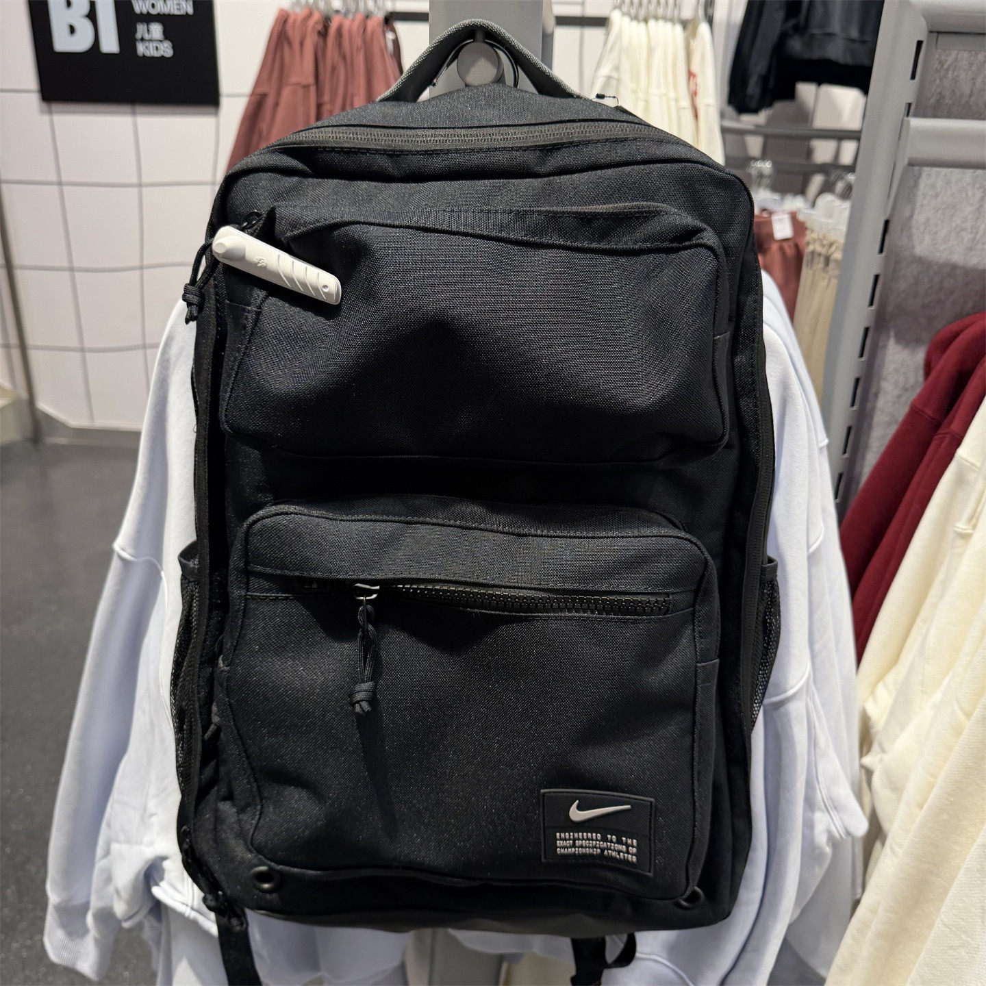 Nike耐克男女书包大容量运动篮球精英气垫双肩旅行背包CK2668-010