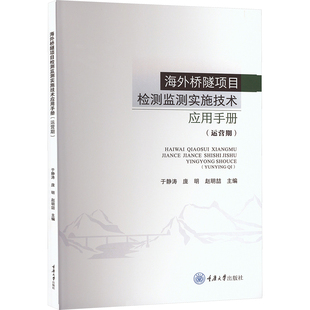 现货包邮 海外桥隧项目检测监测实施技术应用手册(运营期) 9787568941273 重庆大学出版社 于静涛,庞明,赵明喆 编