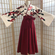 虞美人山茶花汉服山茶花之恋大正少女东方复古汉元素和风襦裙古风