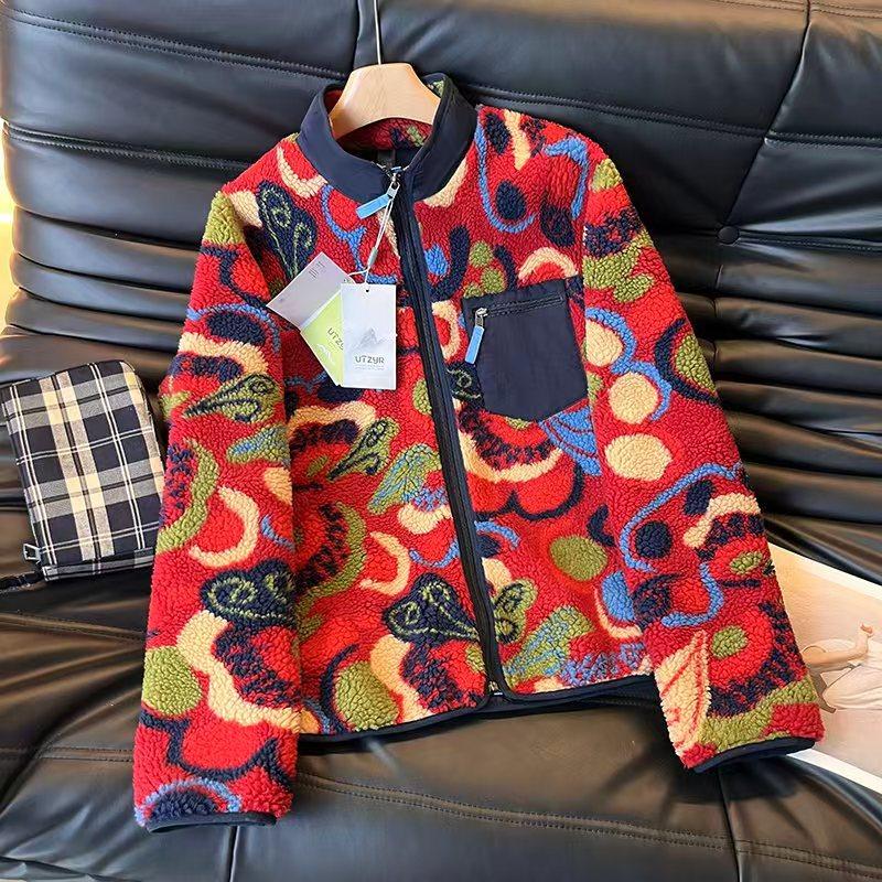 秋冬新年红色休闲百搭时尚潮流洋气加绒加厚摇粒绒外套 2521/2520,女装/女士精品,时尚抓绒衣,淘宝优惠券,粉丝福利购,淘宝优惠卷