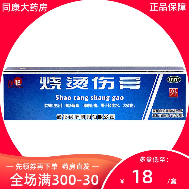 茂祥烧烫伤膏 10g*2支 清热解毒消肿止痛用于轻度水火烫伤