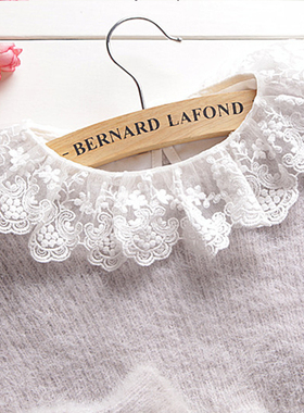 2018新款假领衬衫女甜美可爱蕾丝假领子百搭黑白色蕾丝装饰假衣领