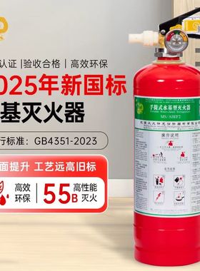 神龙25年新国标MS/ABEF2手提式水基型灭火器车载家用商用灭火器