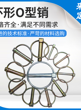 环形O型销定位销卡销安全销弹簧销保险销快锁销插销D型销M4M6M12