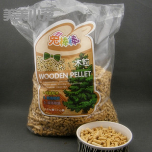 兔棒棒宠物除味松木粒木猫砂龙猫天竺鼠吸尿垫料宠物用品10斤装