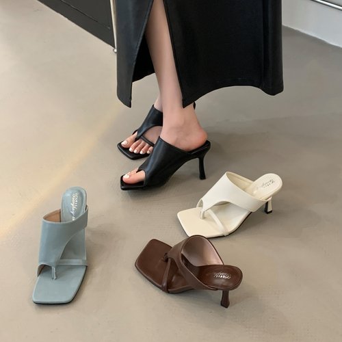 细高跟夹趾凉拖鞋女外穿夏季时尚