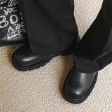 夏季高级感厚底一脚蹬半拖鞋男懒人圆头德比鞋95963-P108，男鞋拖鞋，星座814A（原电商B253）