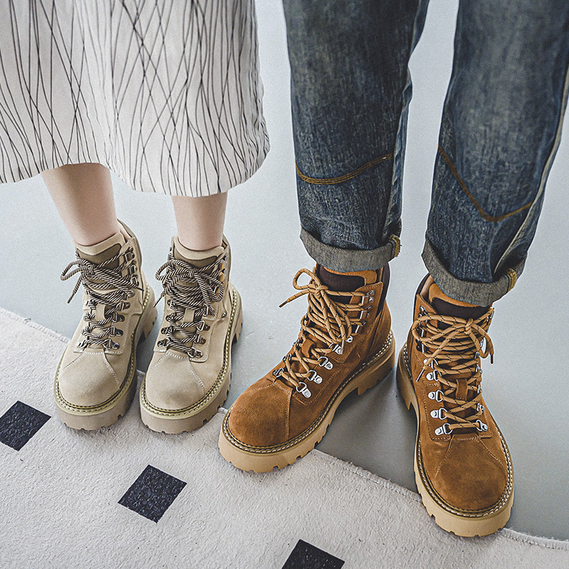 山系户外复古马丁靴男大黄靴情侣踢不烂沙漠靴B253-9073-P135，男鞋马丁靴，星座814A（原电商B253）