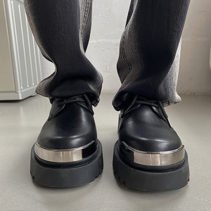 小众高级感厚底德比皮鞋男女韩系百搭通勤增高大头皮鞋7027-P108图片 小众高级感厚底德比皮鞋男女韩系百搭通勤增高大头皮鞋7027-P108图片