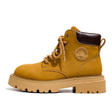 马丁靴男复古厚底机车靴情侣踢不烂大黄靴B253-9070-P120，男鞋马丁靴，星座814A（原电商B253）