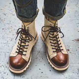 阿美咔叽美式工装靴男复古户外靴英伦短靴马丁靴B253-9079-P125，男鞋马丁靴，星座814A（原电商B253）