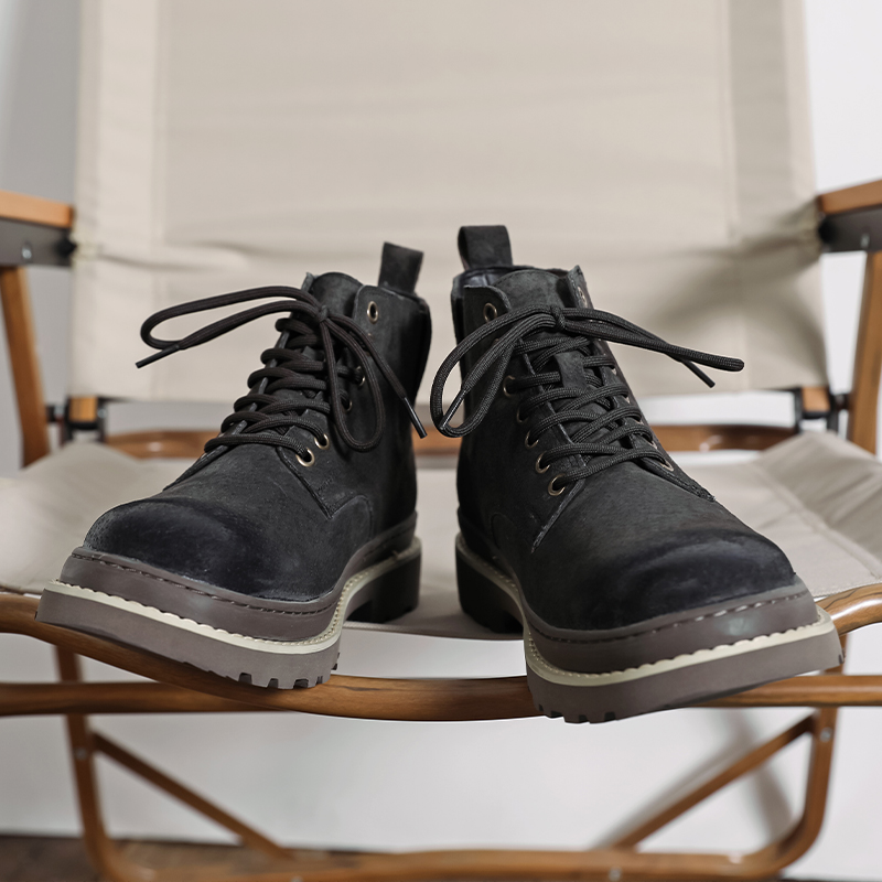 马丁靴男美式复古机车靴英伦工装沙漠靴B253-9600-P120，男鞋马丁靴，星座814A（原电商B253）