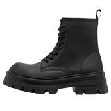 美式复古炭黑烟筒靴男英伦厚底高级感机车马丁靴B253-9556-P115，男鞋马丁靴，星座814A（原电商B253）