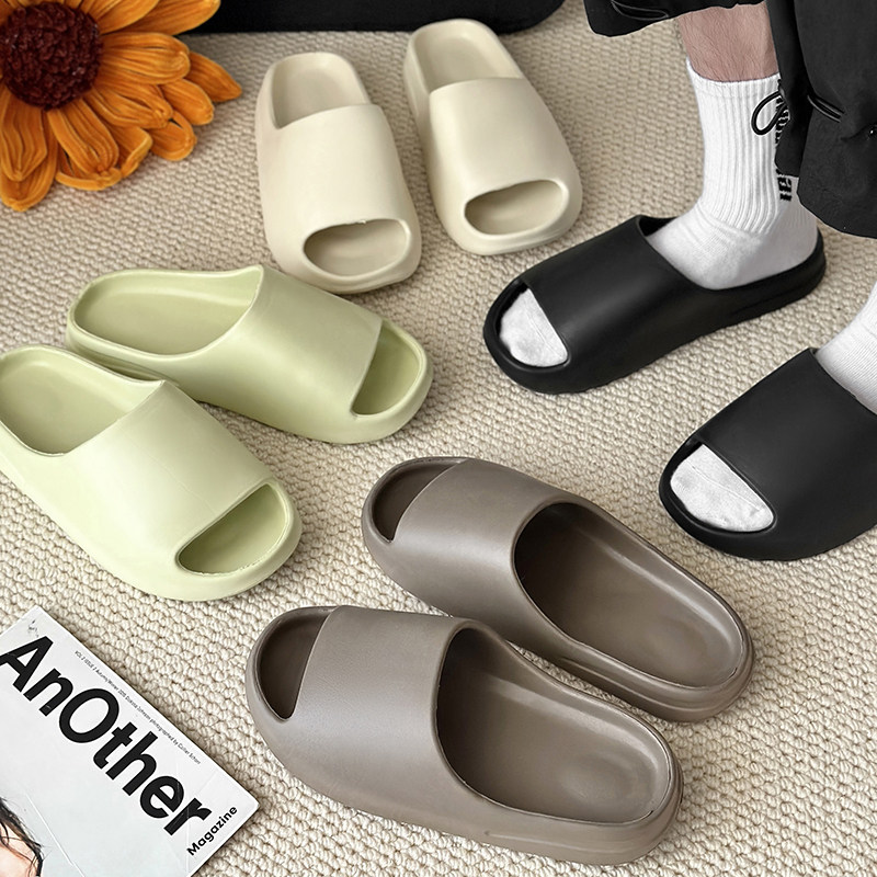 2024夏季踩屎感椰子拖鞋男女厚底外穿情侣软底一字拖T69-P28，男鞋拖鞋，星座814A（原电商B253）