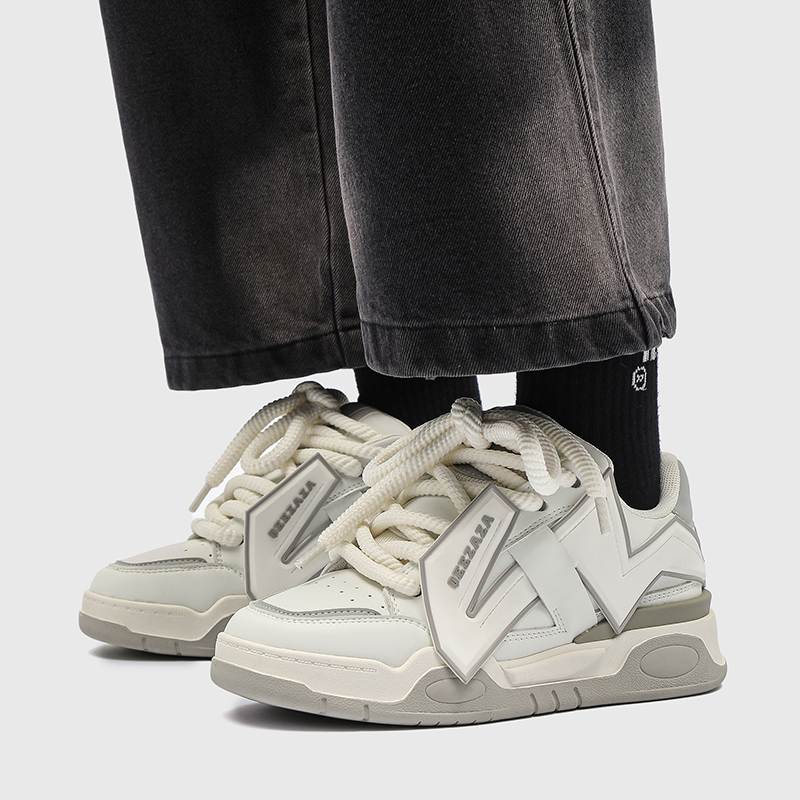 小众美式闪电面包鞋男秋冬情侣厚底增高滑板鞋B253-YD610-P140，男鞋休闲鞋，星座814A（原电商B253）