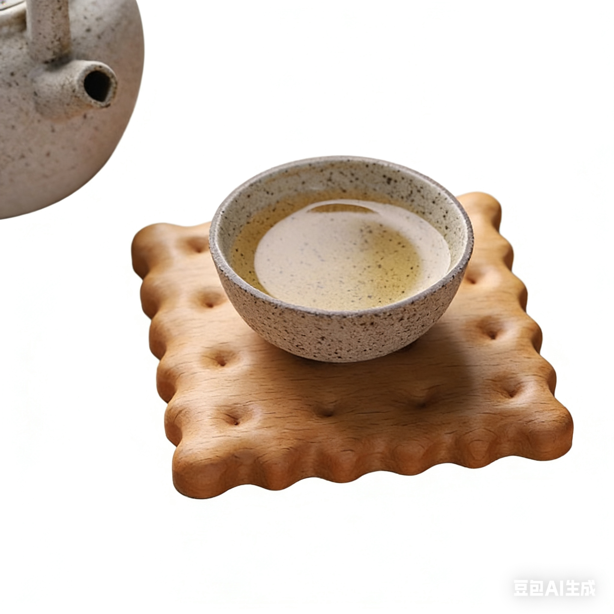 创意实木饼干杯垫家用马克杯咖啡杯垫木质隔热垫餐桌防烫垫水杯垫