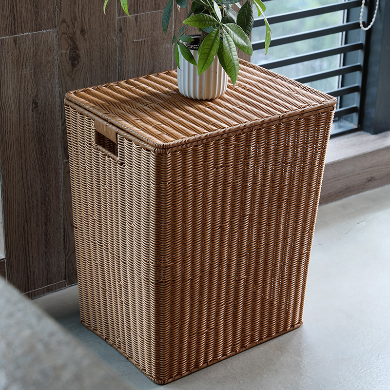 收纳筐脏衣篮藤编织洗衣篓