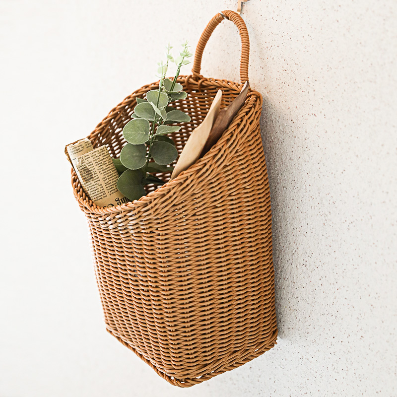 塑料壁挂收纳篮筐 厨房门背挂袋 挂墙壁收纳吊篮阳台装饰花篮水洗,收纳整理,其他收纳篮,淘宝优惠券,粉丝福利购,淘宝优惠卷